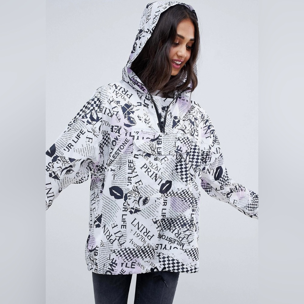 ASOS Newsprint Mono Jacket